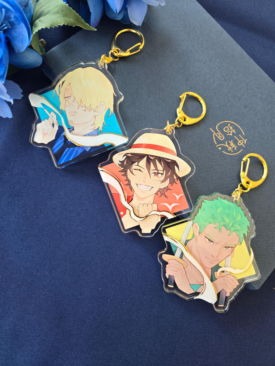 One Piece Gold Foil Charm