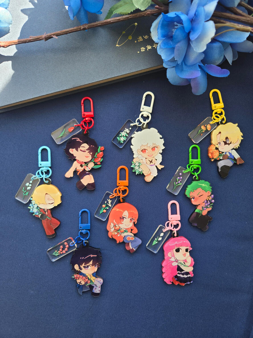 One Piece Flower Charms